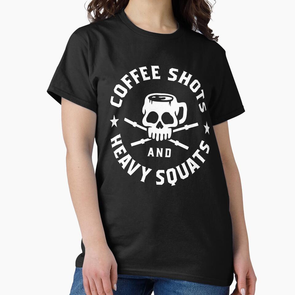 Coffee Shots And Heavy Squats by Brogress Project Unisex , , , Long Sleeve Tee