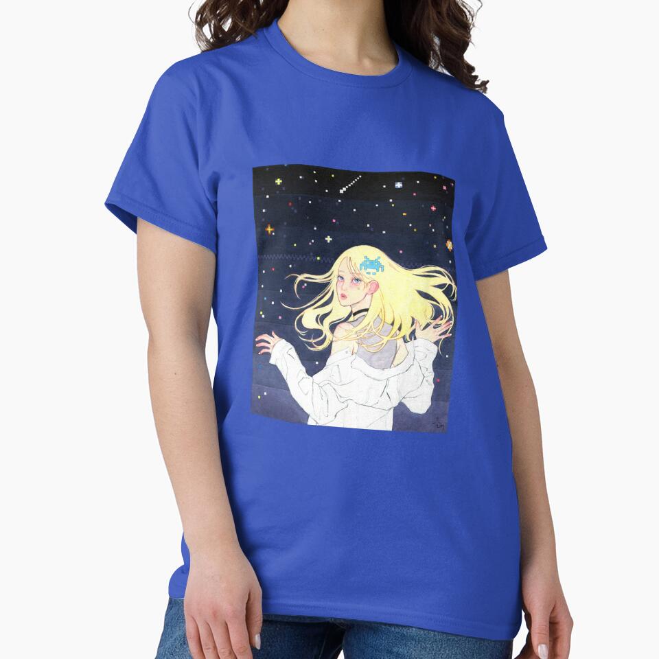 Pixel sky by Diana LiM Unisex , , , Long Sleeve Tee