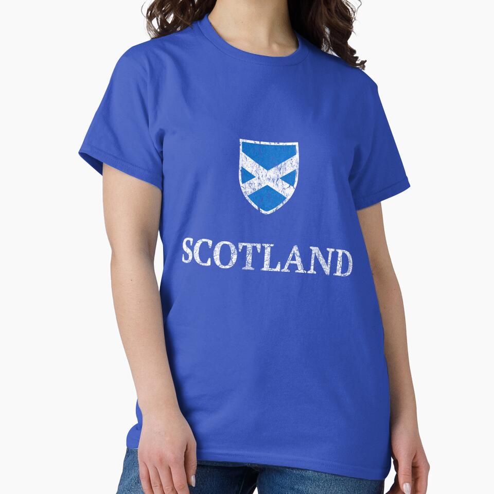 Vintage Scotland Flag - Scottish Football Soccer by vladocar