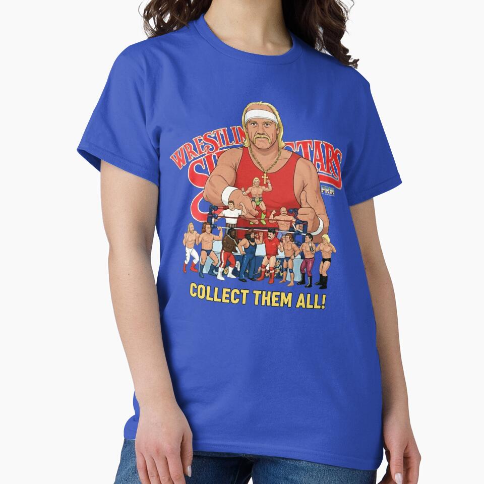 80s wrestling figures by FoulRipken Unisex , , , Long Sleeve Tee