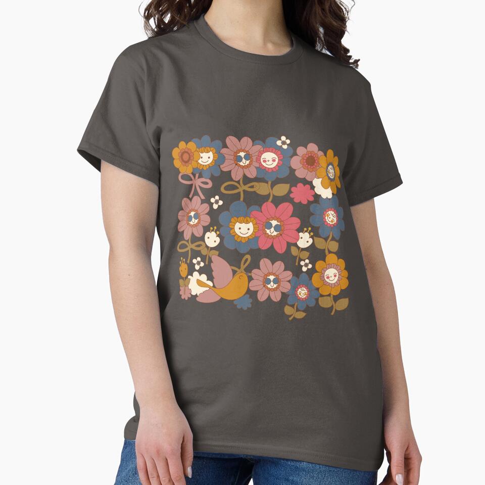 flower friends union in vintage colors by RoseAndSonata