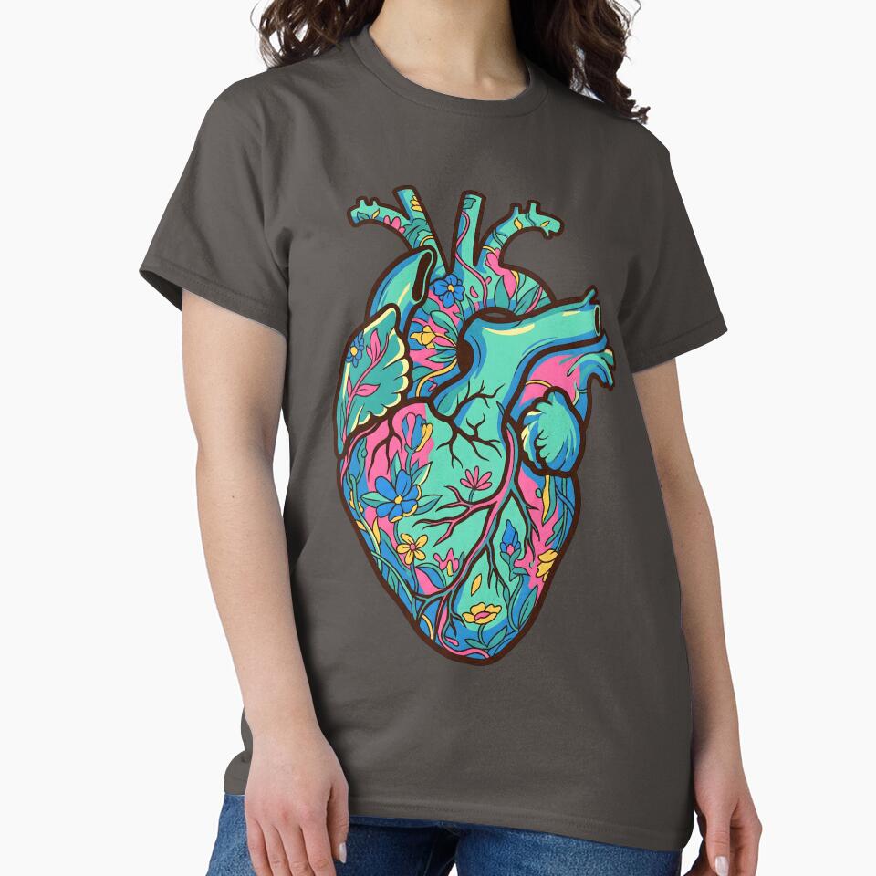 Floral Anatomical Heart by AwesomeBeyondLimits