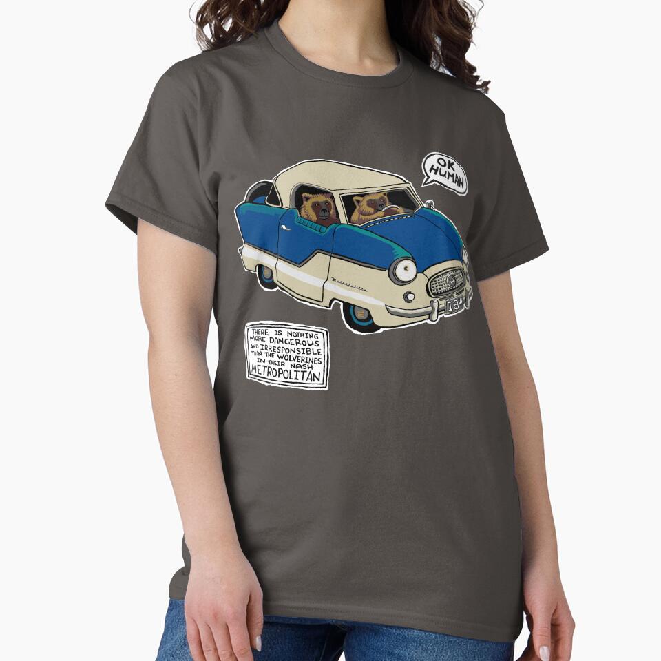 Wolverines in their Nash Metropolitan by IanForbesArt