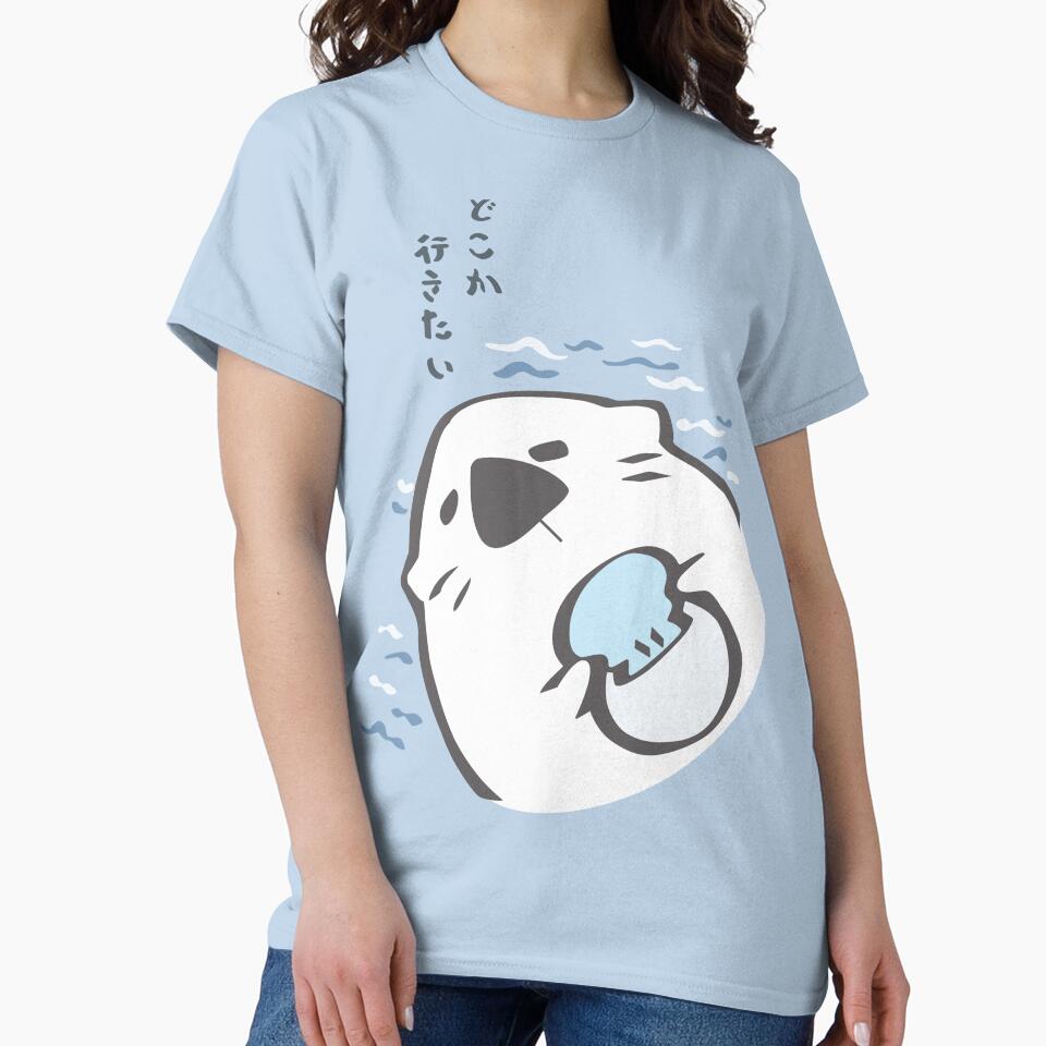 P_Sekai otter shirt by thedreamingsun Unisex , , , Long Sleeve Tee