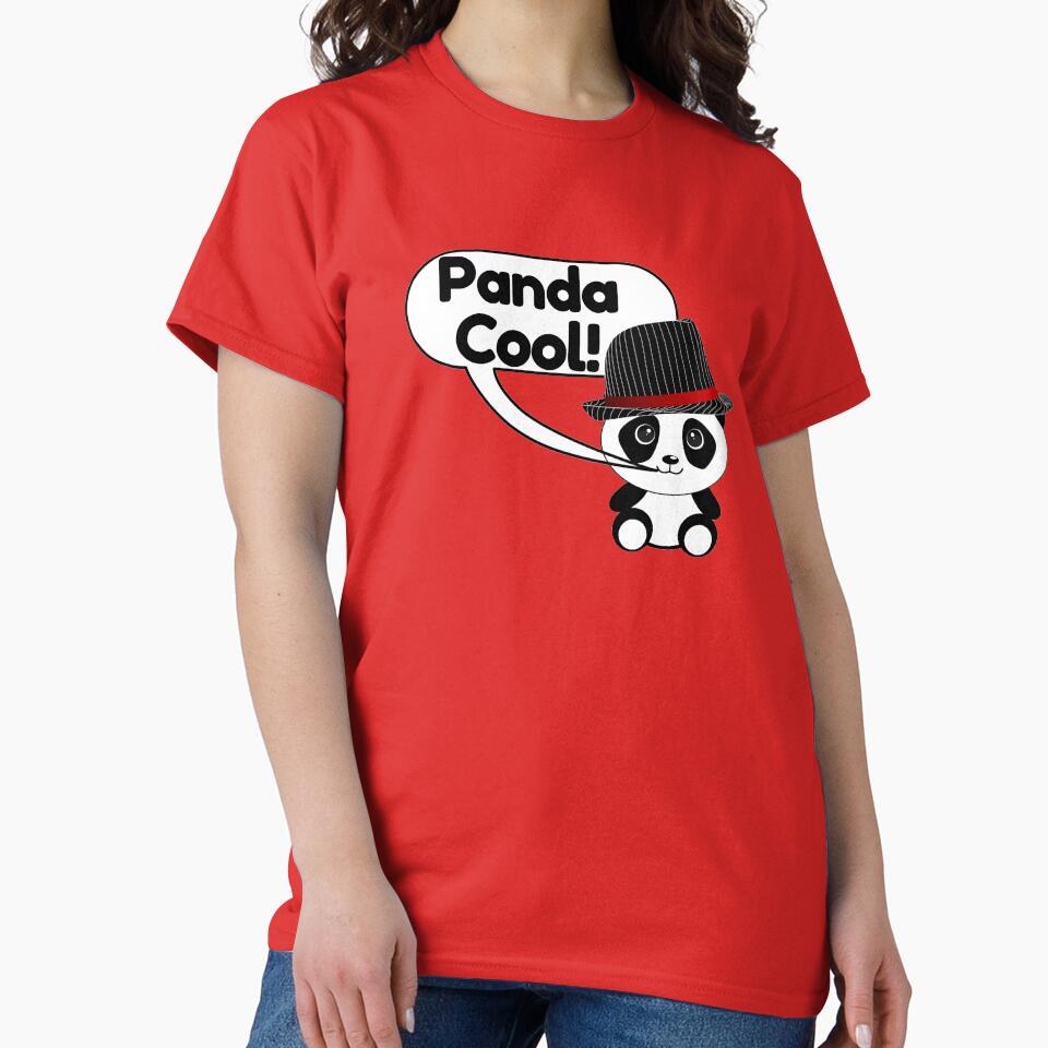 Panda cool t shirt by yoursnotably