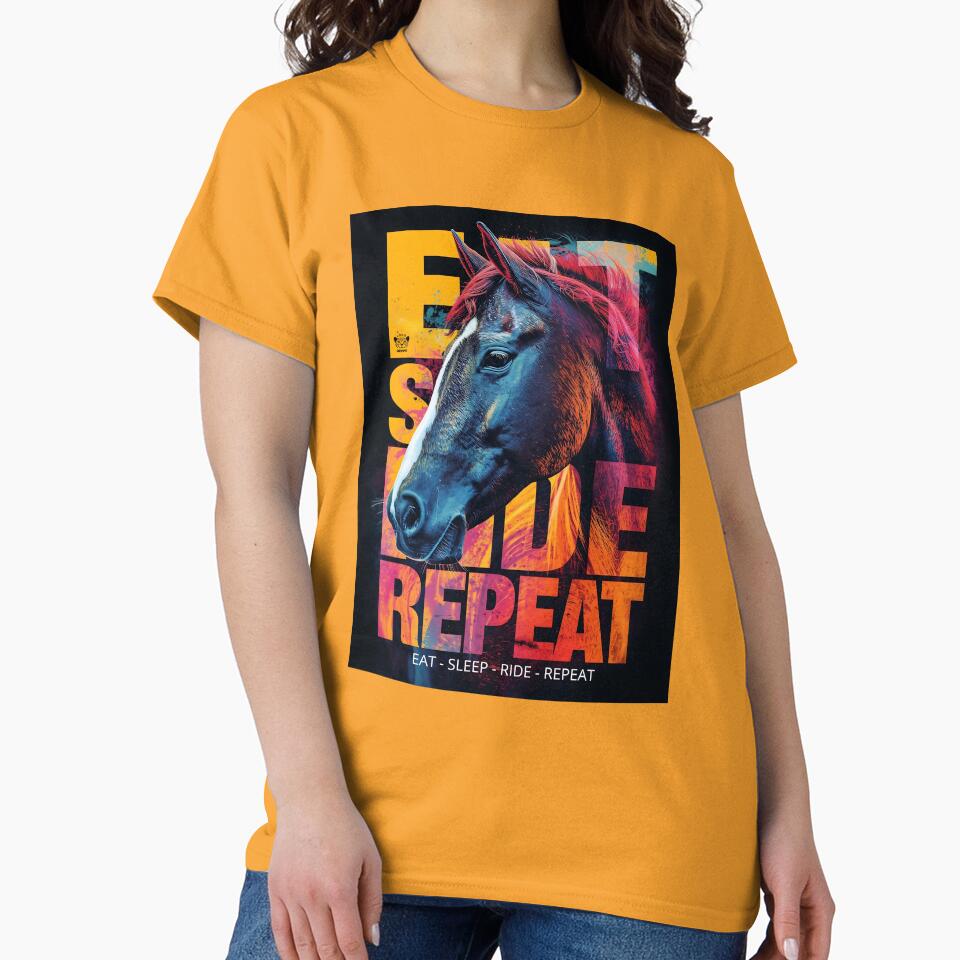 EAT SLEEP RIDE REPEAT - Awesome world of horses by TOMASHINO