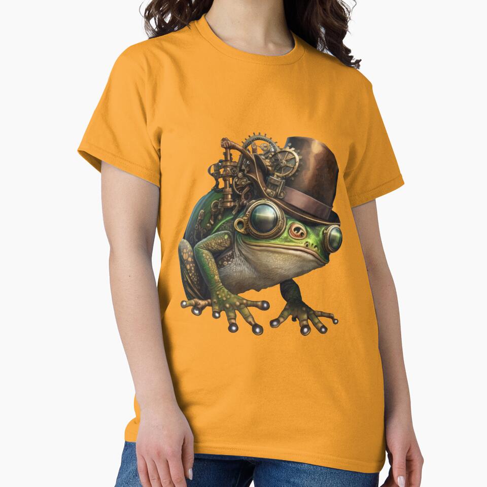 Steampunk Frog VI by SpectrumDesign9
