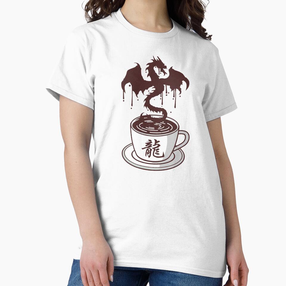 Dragon Coffee by VibrantGifts Unisex , , , Long Sleeve Tee