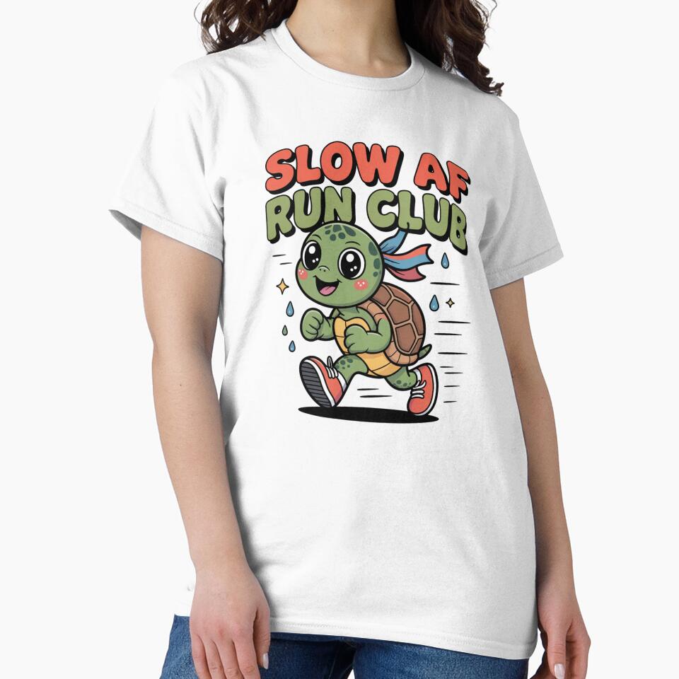 Slow AF Run Club Turtle Design by Peter Stawicki