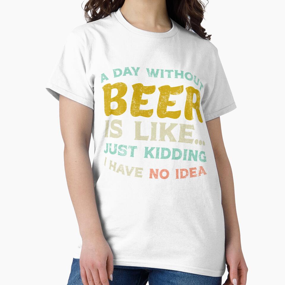 A Day Without Beer by KunKhalil Unisex , , , Long Sleeve Tee