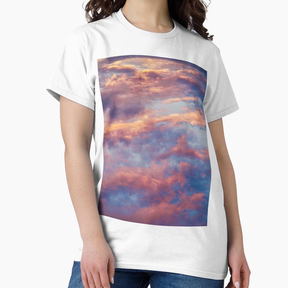 Pink & Blue Angelic Clouds by newburyboutique Unisex , , , Long Sleeve Tee