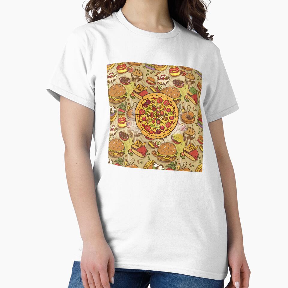 Fast Food cheat day by R3FDesign Unisex , , , Long Sleeve Tee