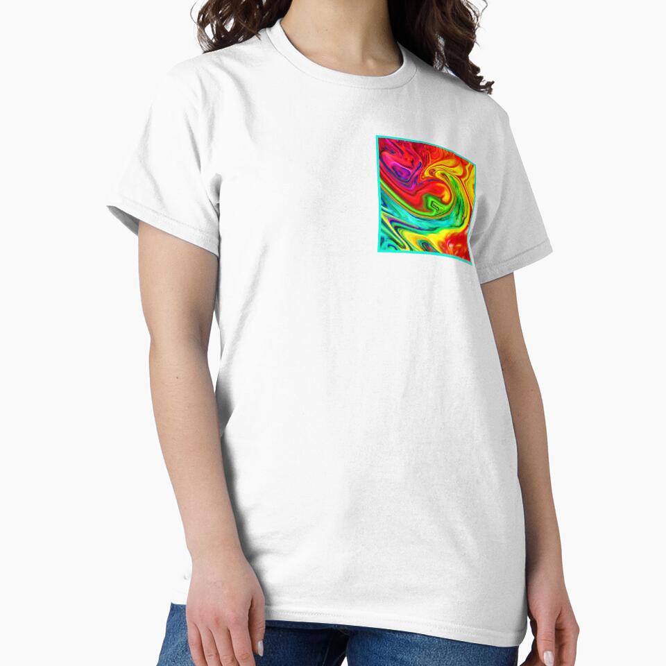 Vibrant Colorful Pattern Artwork by Health And Fitness Posts e-Store Unisex , , , Long Sleeve Tee