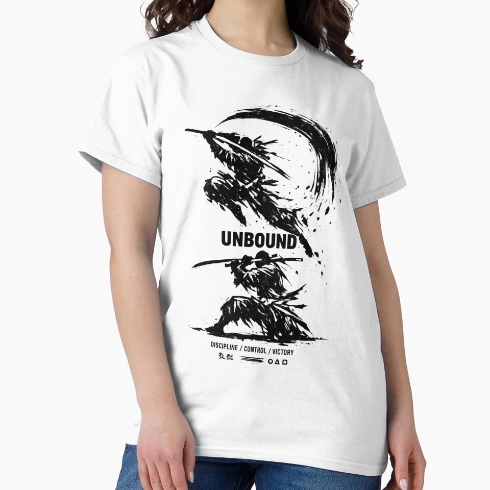 UNBOUND Samurai Combat Streetwear Shirt – Abstract Martial Arts Graphic Tee by JonelCrafts