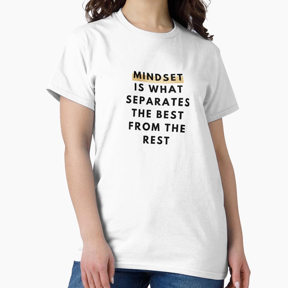 Mindset is what separates the best from the rest Minimalist Girl Boss Quote by MNMLworks by MNMLworks