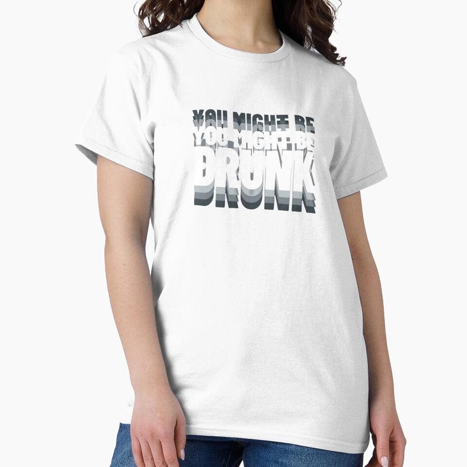 Might be drunk by Lenock Unisex , , , Long Sleeve Tee