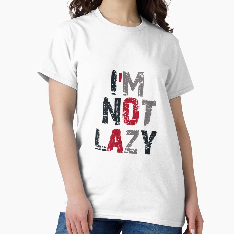 I'm not lazy by Mohamed Knibaa Unisex , , , Long Sleeve Tee