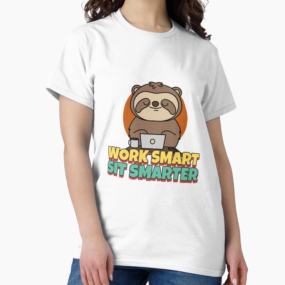 Work Smart Sit Smarter Ergonomics by LamountTees Unisex , , , Long Sleeve Tee