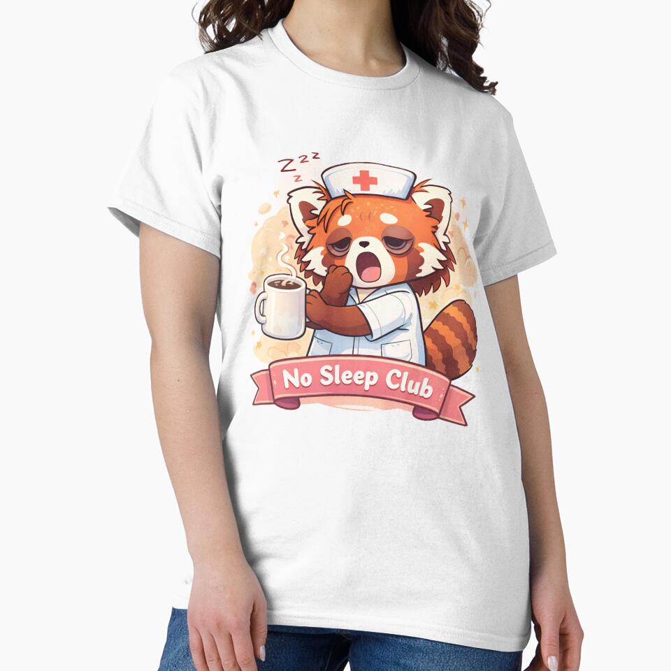 No Sleep Club – Nurse Panda by Creative and Humorous Arts
