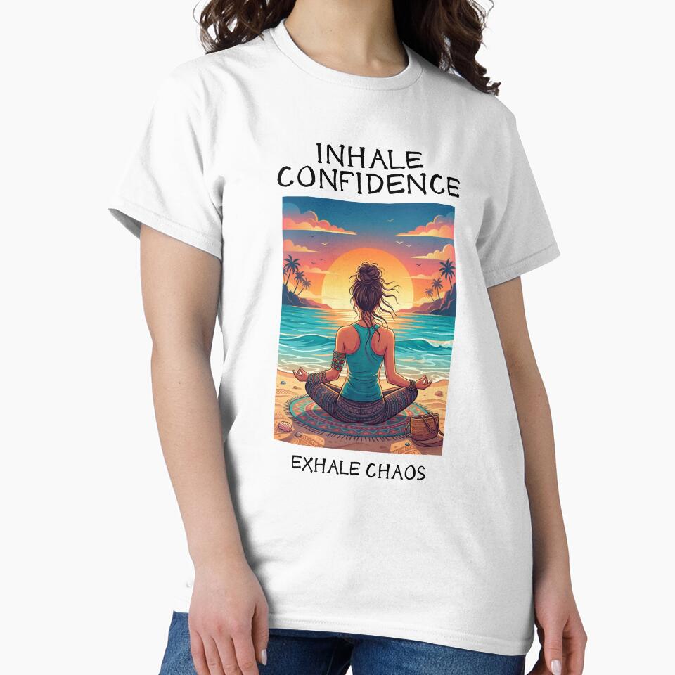 Inhale Confidence - Yoga - Zen by LAJdesigns