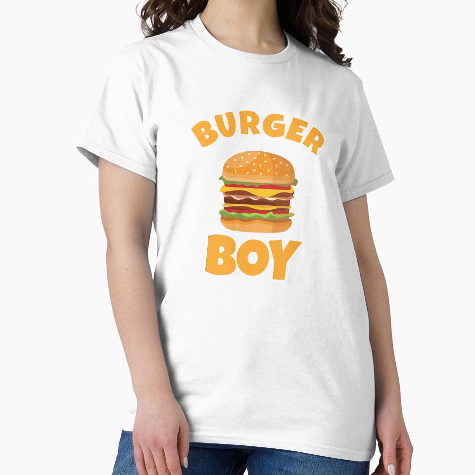 burger boy by whatsyokidswear Unisex , , , Long Sleeve Tee