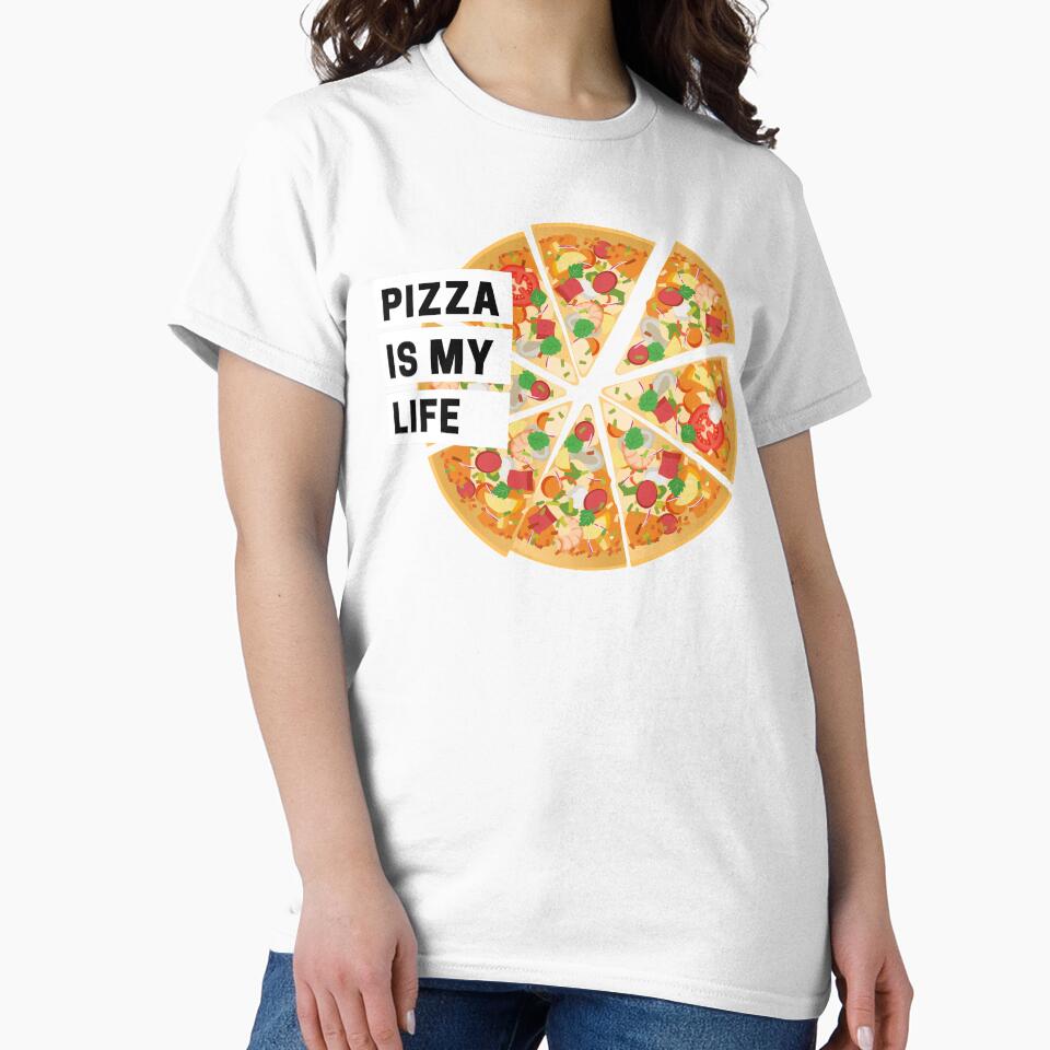 Pizza is my Life by onepony Unisex , , , Long Sleeve Tee