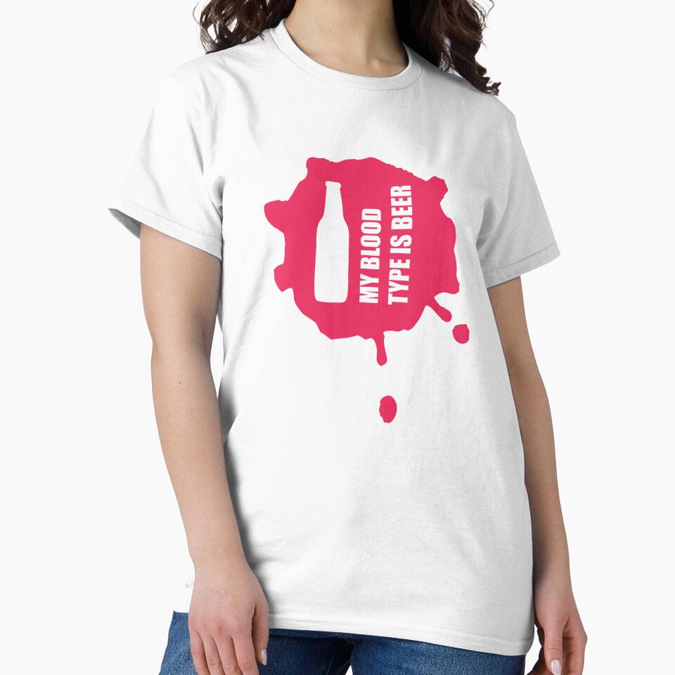 My blood type is beer - Just Drink It - Beer Break - Native Drunk Beer is made by men wine by god - Beer Lover - Beer Fanatic - Beer is Life by mellinnshirts