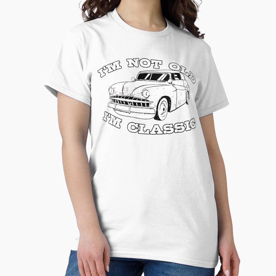 Vintage Retro I'm Not Old I'm Classic Funny Car Graphic - Mens & Womens by BBBLClo Unisex , , , Long Sleeve Tee