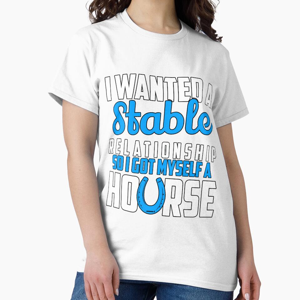 Funny Sarcastic Saying I Wanted A Stable Relationship by fantasticdesign Unisex , , , Long Sleeve Tee