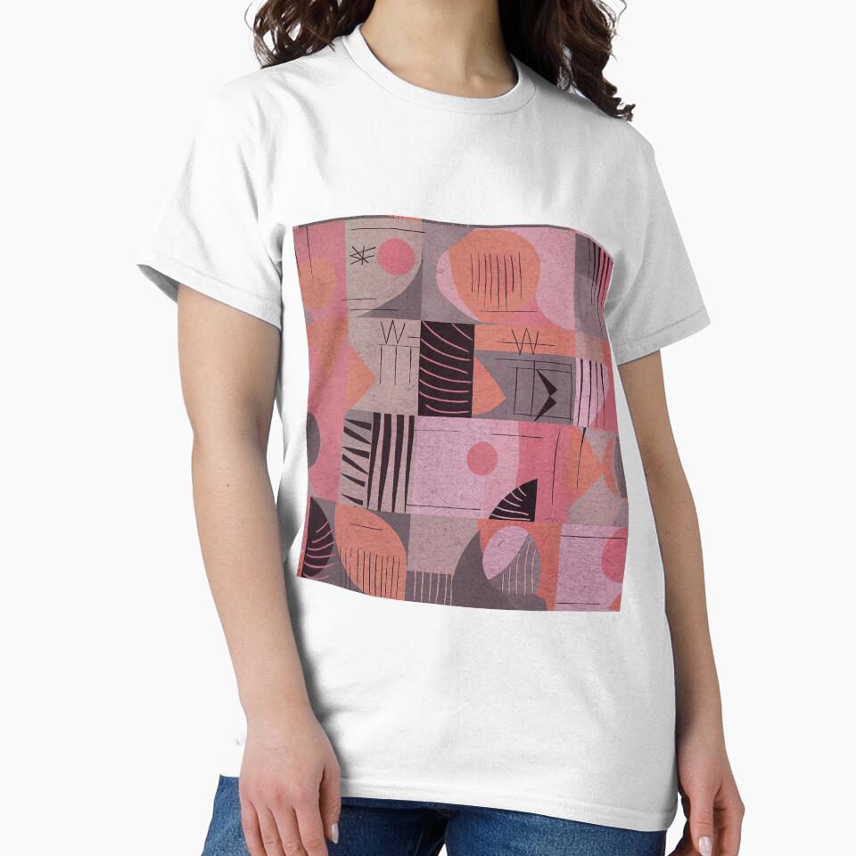 Mid-century Modern Coral, Pink and Black by Monochrome-Dog