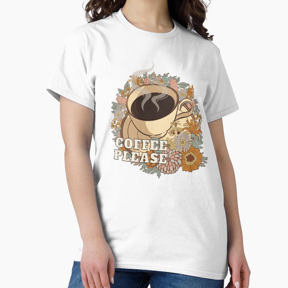 Coffee Please by creativeDaphne Unisex , , , Long Sleeve Tee