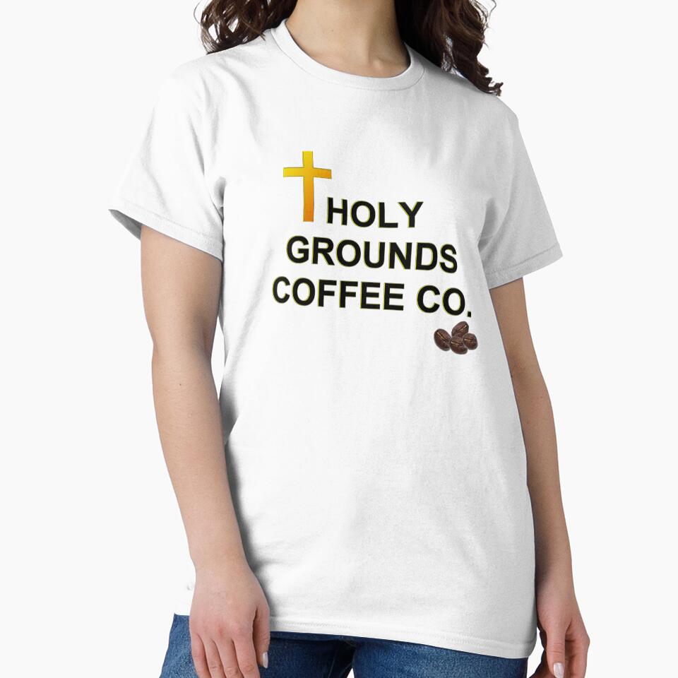 Holy Grounds Coffee Co. Divine Brew by Quantum Canvas Empire Unisex , , , Long Sleeve Tee