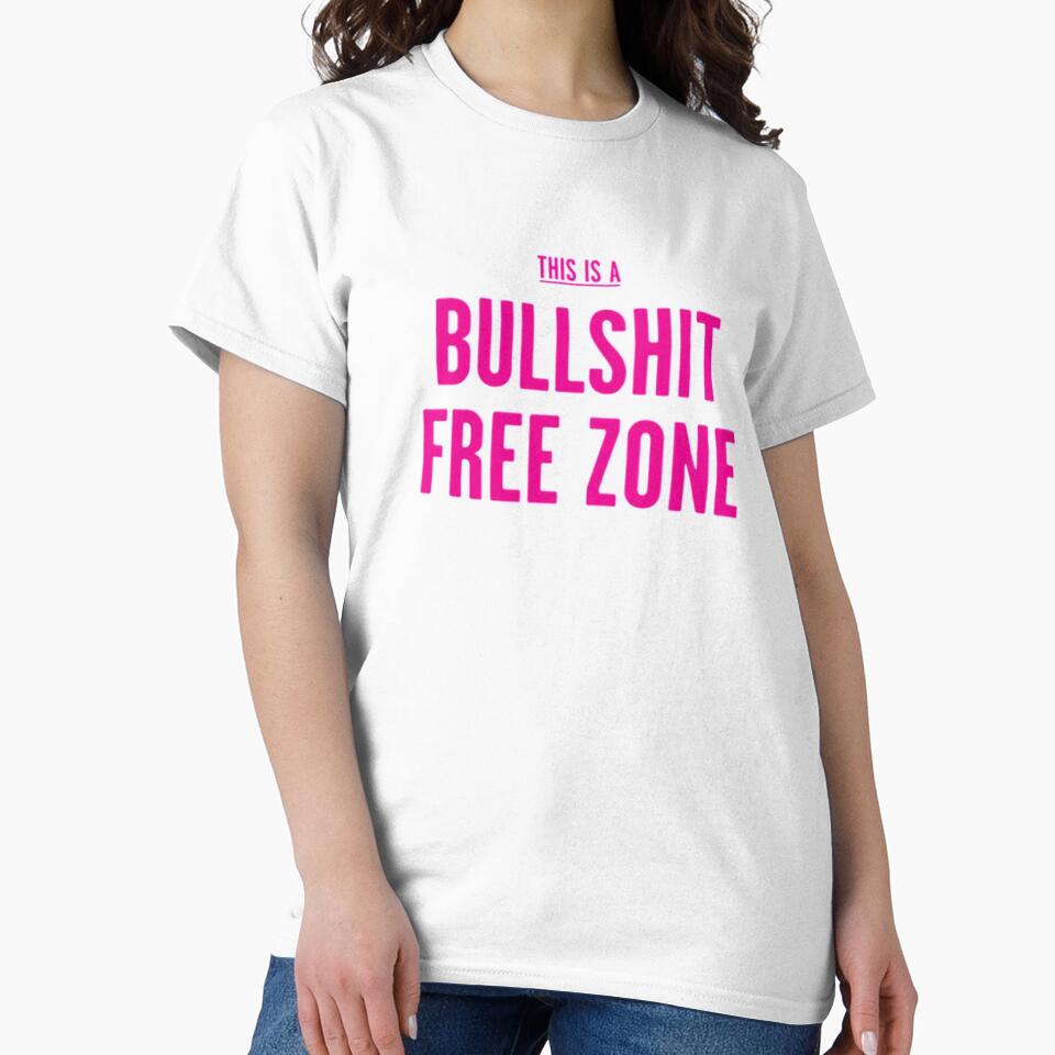 This is a bullshlt free zone t shirt by KewlMix Unisex , , , Long Sleeve Tee