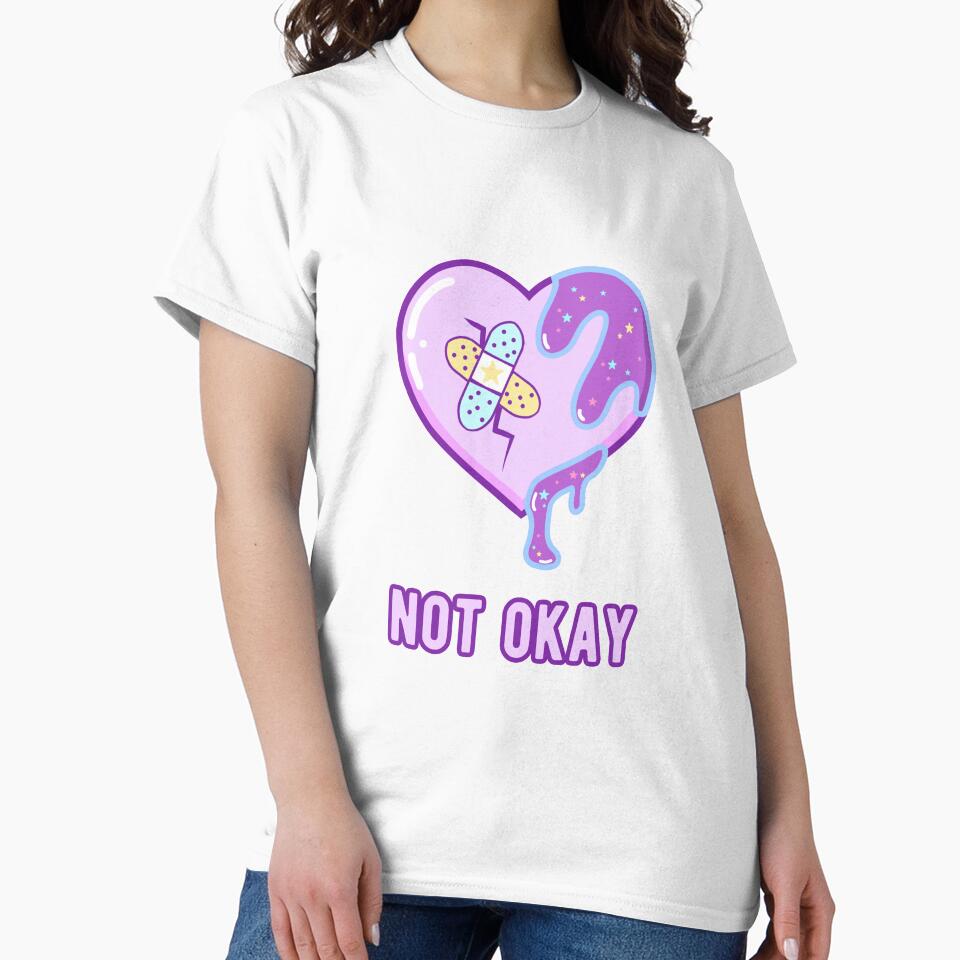 Not okay yami kawaii heart by Quineveer Alice Unisex , , , Long Sleeve Tee