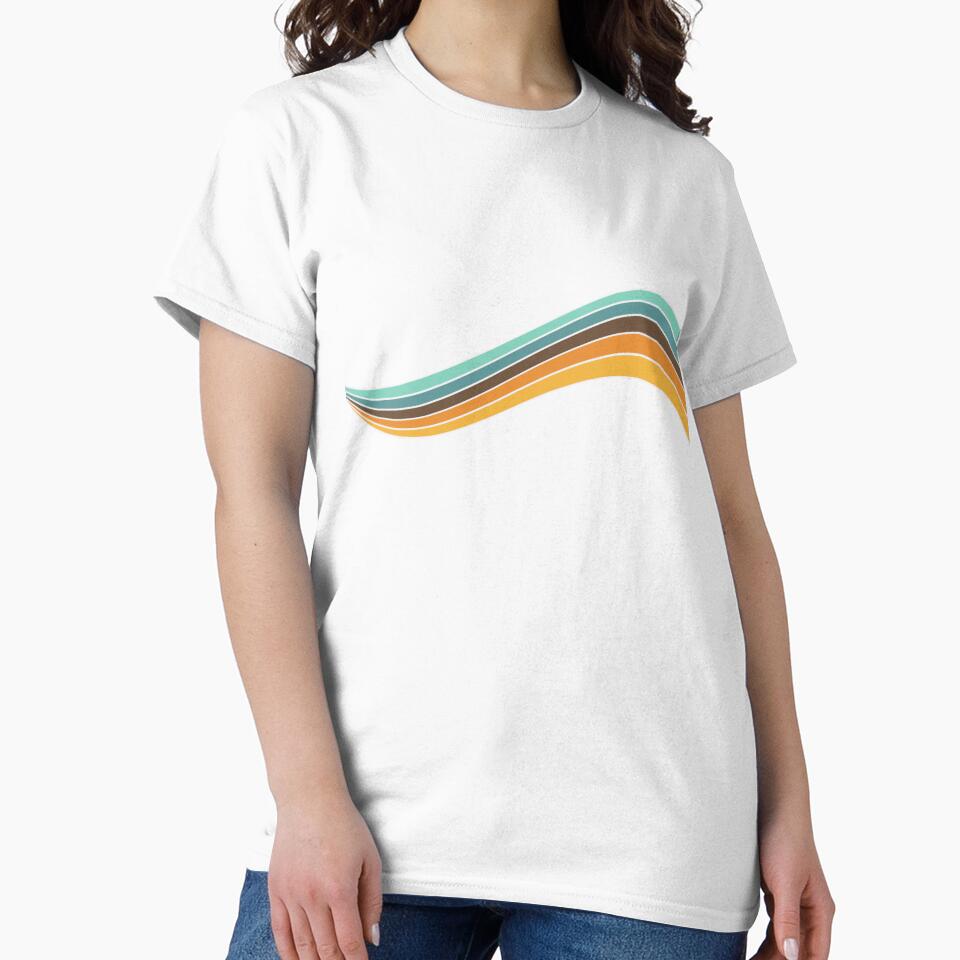 70s Retro Wave Swirl by LisWilliams