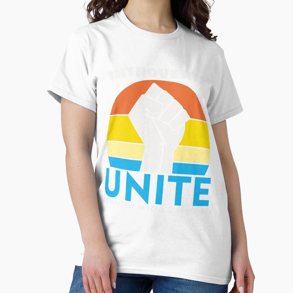 Introverts Unite Separately In Your Homes by UA-Shirts Unisex , , , Long Sleeve Tee