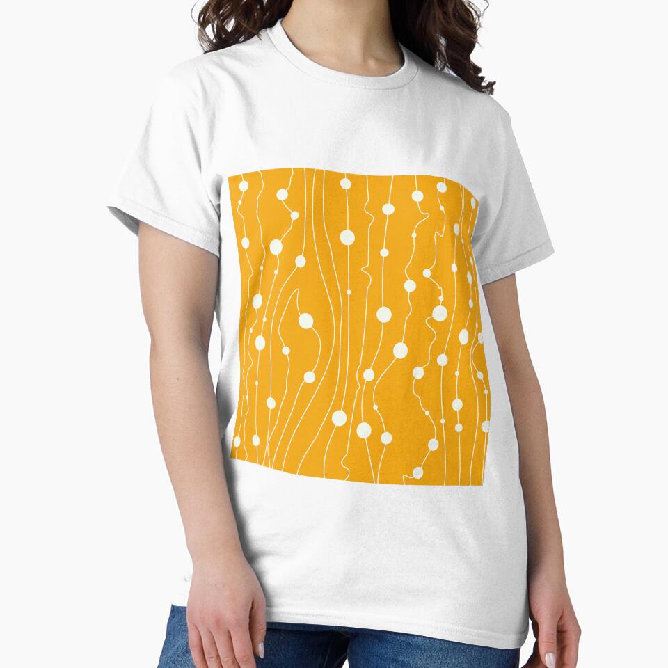 Mid Century Modern Abstract Doodle Sea Waves Pattern by MakeitMelo