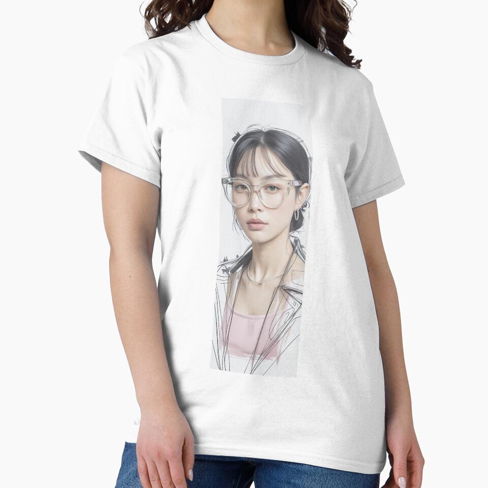 Clear Frames Sketch Portrait Art By Merch, Limited Edition by BRCYNTHIASHOP