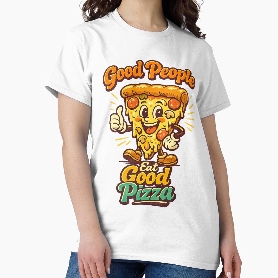 Good People Eat Good Pizza by LuveraxArt