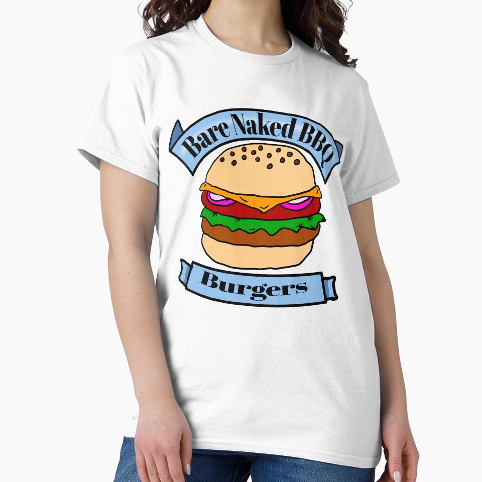 Bare Naked BBQ Burgers by Eric-A-Allen Unisex , , , Long Sleeve Tee