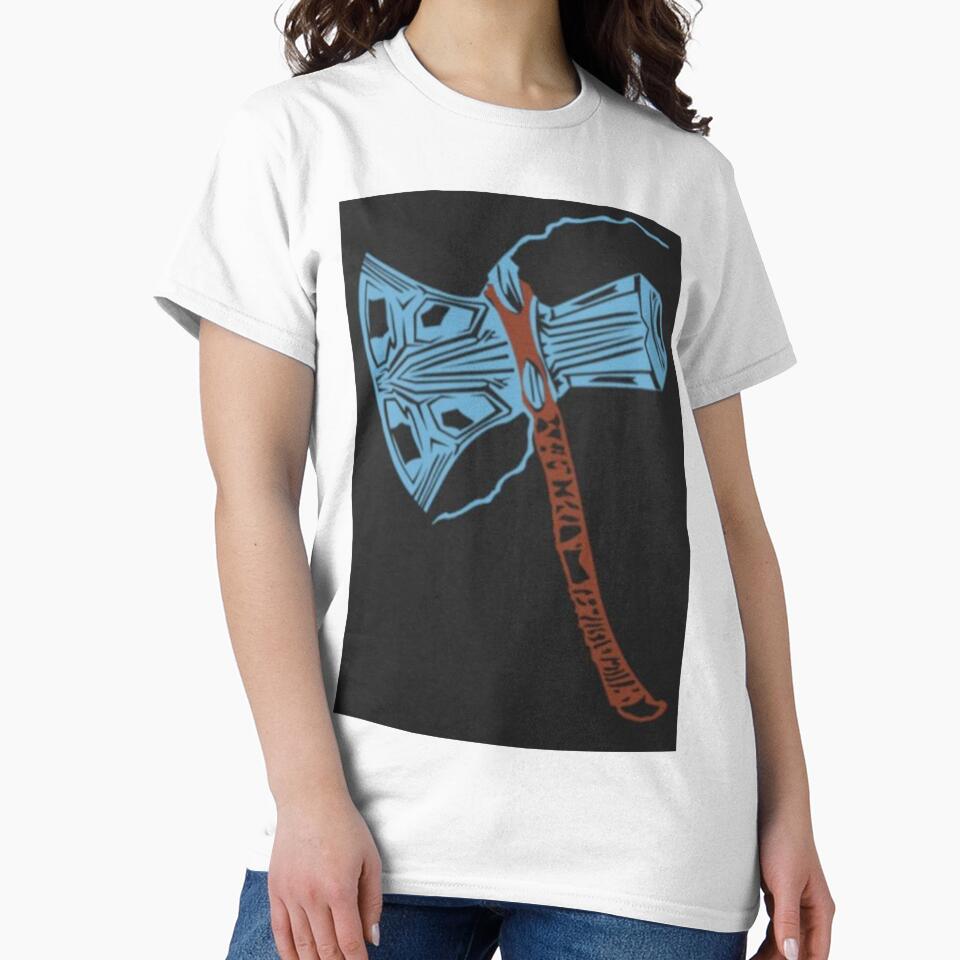 Axe Printed by storeInsight Unisex , , , Long Sleeve Tee