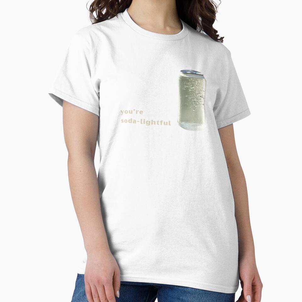 You’re Soda-lightful - Cute Pun | TeeHee Puns Funny Design by TeeHee Puns Unisex , , , Long Sleeve Tee