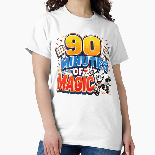 90 Minutes of Magic | Funny Football Cartoon Sticker | Soccer Fan Design by M.Store