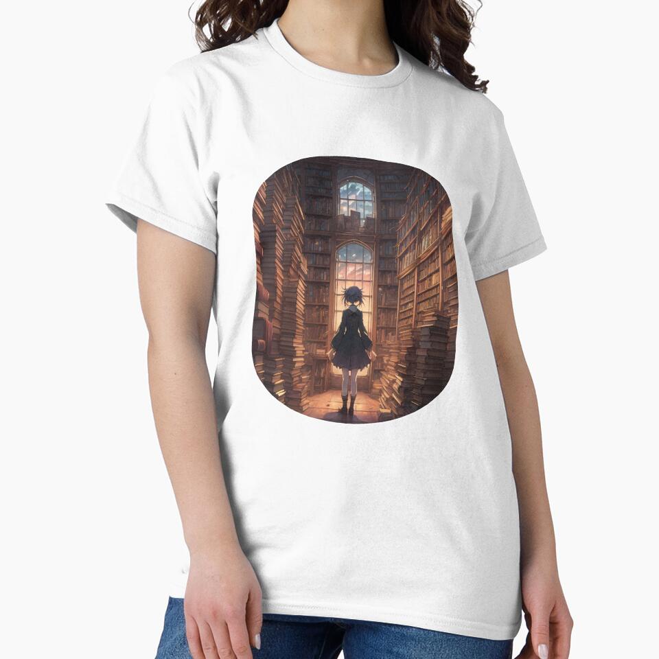 Old Bookstore by SoftLivingCore Unisex , , , Long Sleeve Tee