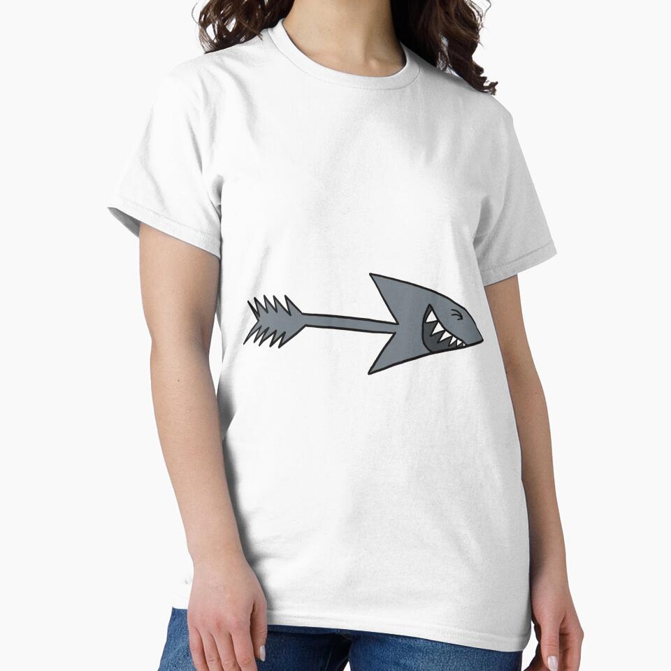 Funny shark arrow cartoon by WTFARBA