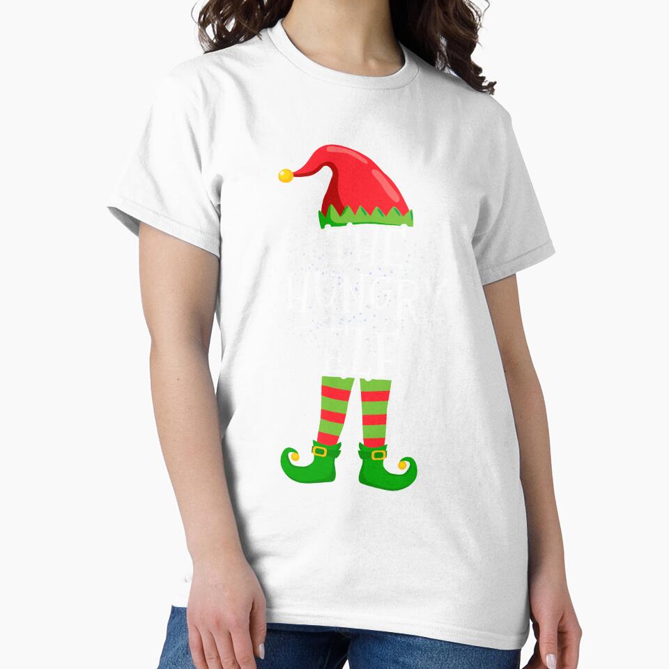 Hungry Elf Family Matching Christmas Group by CosmoKitsch Unisex , , , Long Sleeve Tee