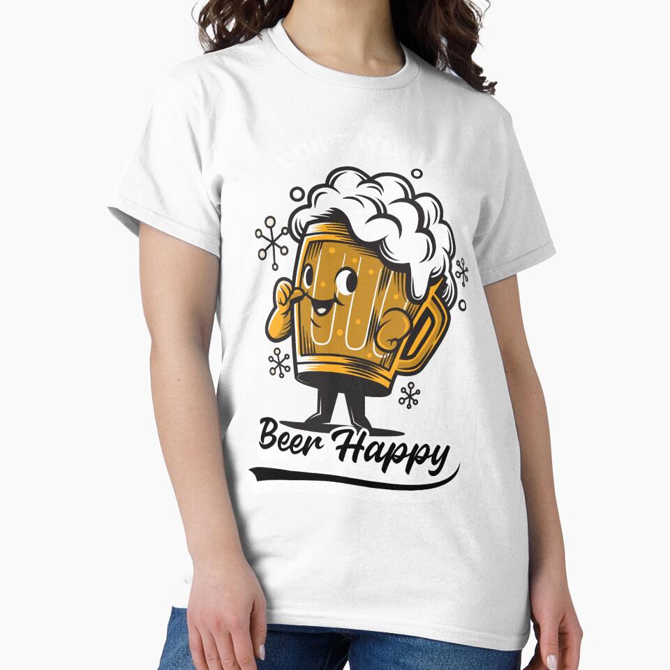 Don't Worry Beer Happy by IntegrityDesign Unisex , , , Long Sleeve Tee