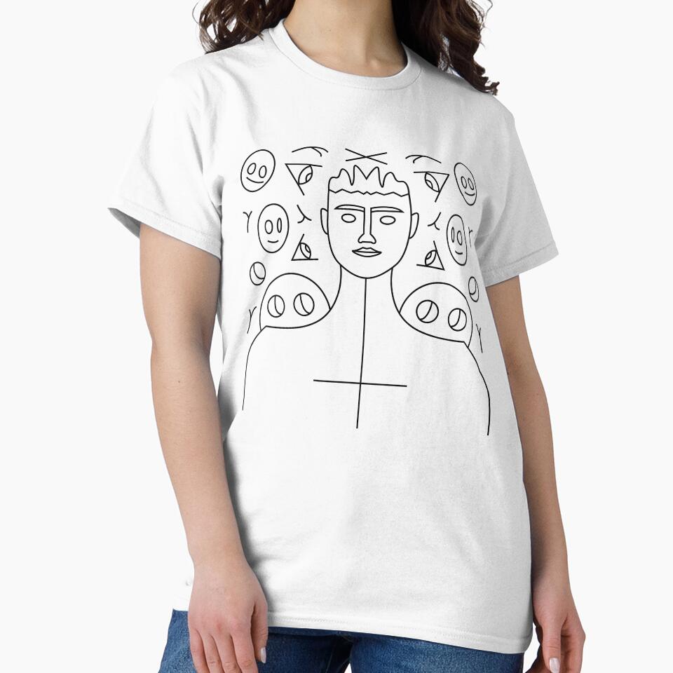Fragmented self with symbolic and geometric elements by estebansequeira