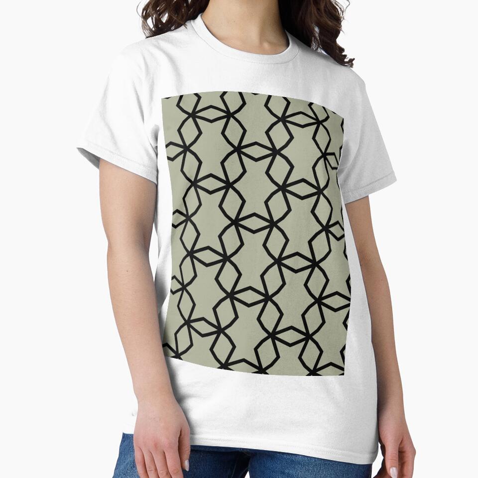 Green and Black Geometric Shape Mosaic Pattern Coordinates w/ PPG 2022 Color of the Year Olive Sprig PPG1125-4 - Colour Trends - Hue - Shade by ColorOfTheYears