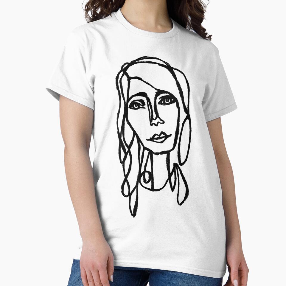Hand Drawn Kind Girl Portrait by badlydrawnbabe